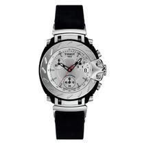 Ladies' T-Race Watch w/ Chrono Dial and Rubber Str