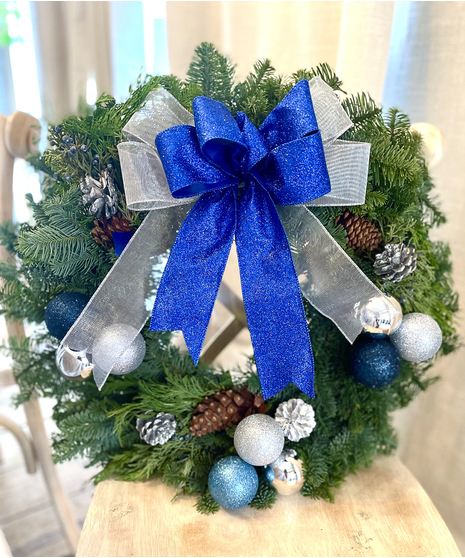 Hanukkah Evergreen Wreath
