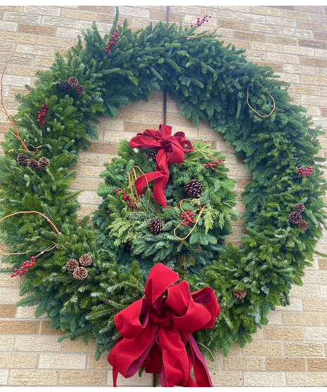 Fresh Mixed Evergreen Wreath