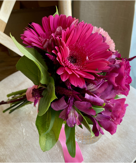Hot Pink Hand Bouquet
