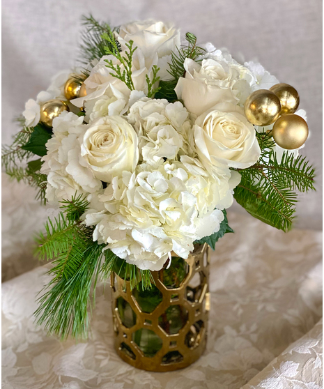 Gold and White Elegance