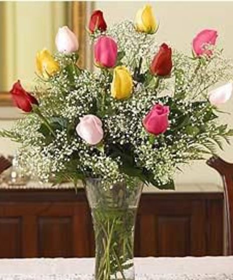 Colorful Rainbow Roses