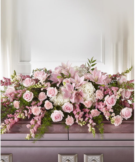Life and Remembrance Casket Spray