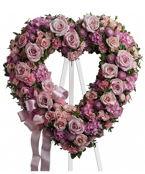 Rose Garden Heart Wreath