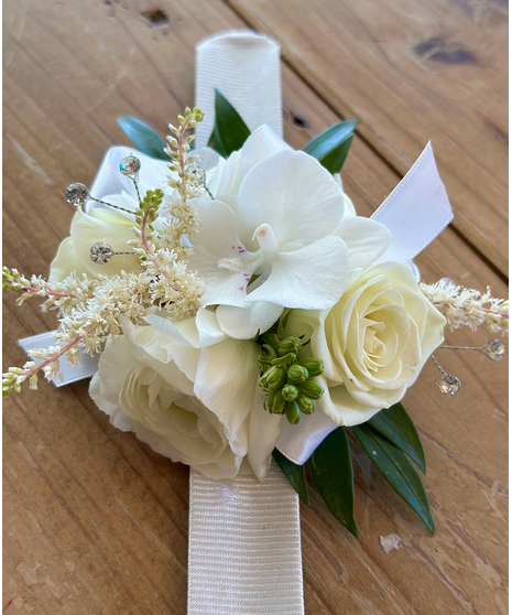 The Elegance Corsage  Limelight Floral Design