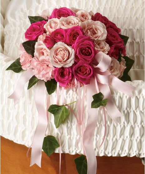 Roses and Ribbons Casket Insert