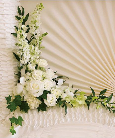 Floral Corner Casket Insert