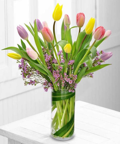 Capture the essence of spring with tulips, the most popular flower.